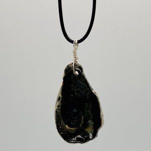 Shell Pendant on 20" Black Cord Necklace; B20-07